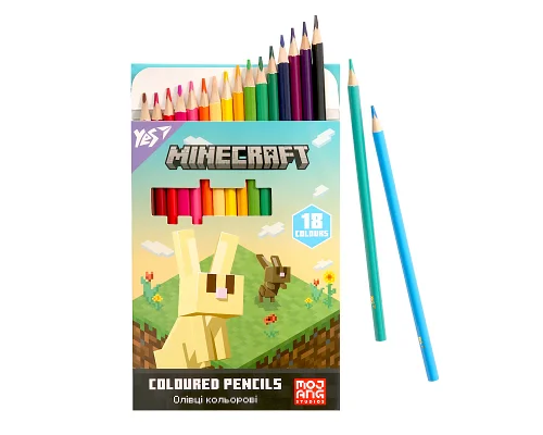 Олівці кольорові Yes 18 кольорів Minecraft Spring (290773)