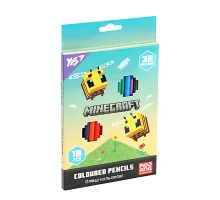 Олівці кольорові Yes 18/36 кольорів Minecraft Spring (290774)