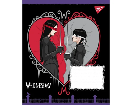 Зошит учнівський шкільний Yes Wednesday Школа Загадок А5 48 аркушів клітинка (768266)