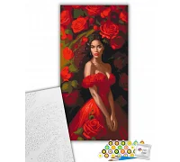 Картина за номерами Спокуса в червоному 40х80 см Art Craft (10145-AC)