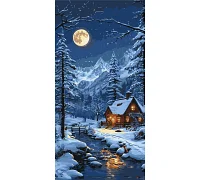 Картина за номерами Зимовий затишок 40х80 см Origami 40x50 (LW5178)