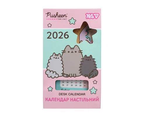 Календарь Yes Pusheen настольный формовой на подставке на 2026 г (270265)