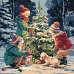 Картина за номерами Ялинка дружби art_selena_ua 40х40 Ідейка (KHO8699)