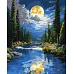 Картина по номерам Под горным потоком с красками металлик art_selena_ua 40х50 Идейка (KHO6424)
