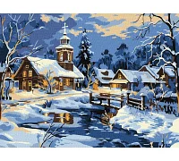 Картина по номерам Спокойствие над рекой art_selena_ua 30х40 Идейка (KHO6425)