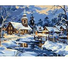 Картина по номерам Спокойствие над рекой art_selena_ua 30х40 Идейка (KHO6425)