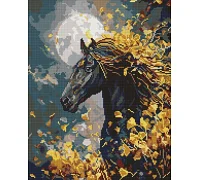 Алмазна мозаїка Кінь і вітер art_selena_ua 40х50 Ідейка (AMO20020)