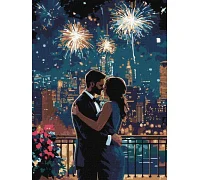 Картина по номерам Мгновение любви с красками металлик extra art_selena_ua 30х40 Идейка (KHO8484)