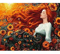 Картина по номерам Цветы осени art_selena_ua 40х50 Идейка (KHO8502)