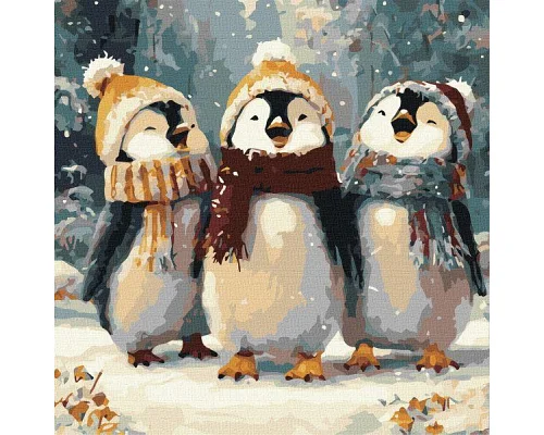 Картина за номерами Щасливі співи art_selena_ua 40х40 Ідейка (KHO6856)