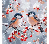 Картина по номерам Зимняя гармония art_selena_ua 40х40 Идейка (KHO6701)