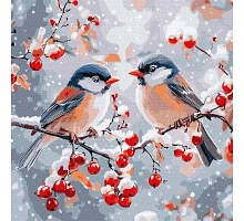 Картина по номерам Зимняя гармония art_selena_ua 40х40 Идейка (KHO6701)