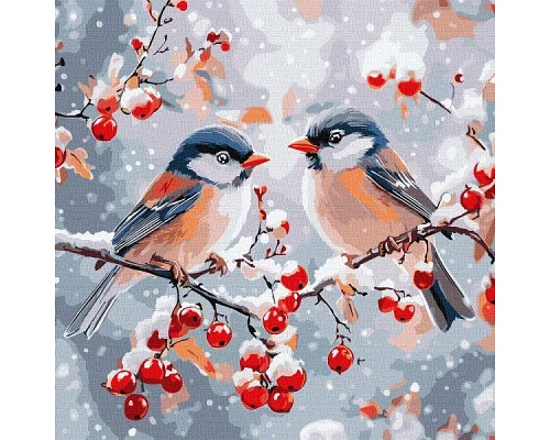 Картина по номерам Зимняя гармония art_selena_ua 40х40 Идейка (KHO6701)