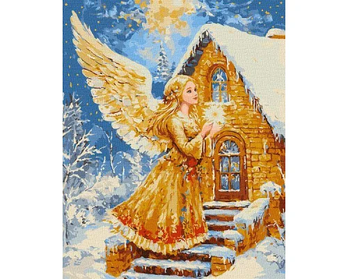 Картина за номерами Крила світла з фарбами металік art_selena_ua 40х50 Ідейка (KHO5197)