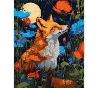 Картина за номерами Квіти під лапами art_selena_ua 40х50 Ідейка (KHO6852)