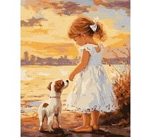 Картина по номерам Друзья на побережье art_selena_ua 40х50 Идейка (KHO8674)