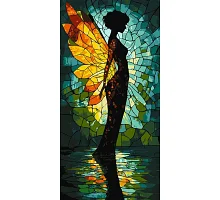 Картина по номерам Витражный ангел art_selena_ua 40х80 Идейка (KHO8612)