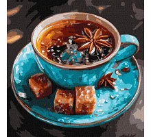 Картина за номерами Чай з анісом art_selena_ua 40х40 Ідейка (KHO5748)
