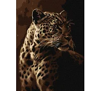 Картина за номерами Погляд леопарда art_selena_ua 30х40 Ідейка (KHO6668)
