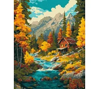 Картина по номерам Осень над потоком art_selena_ua 40х50 Идейка (KHO6416)
