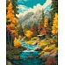 Картина за номерами Осінь над потоком art_selena_ua 40х50 Ідейка (KHO6416)