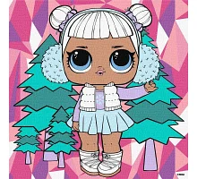 Картина за номерами L.O.L. Surprise! Winter chill. Snow Angel 25х25 Ідейка (KHO1318)