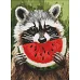 Алмазна мозаїка Соковитий кавун art_selena_ua 30х40 Ідейка (AMO8273)