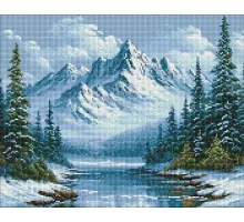 Алмазна мозаїка Морозне дихання лісу art_selena_ua 40х50 Ідейка (AMO20012)
