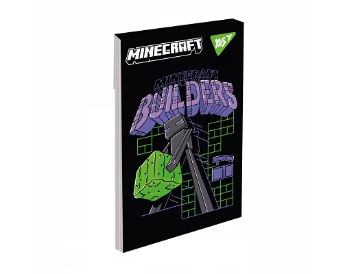 Блокнот Yes А7 Minecraft Black 48 аркушів клітинка (152109)