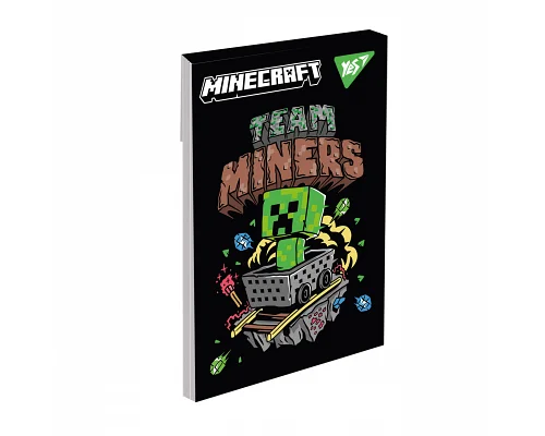 Блокнот Yes А7 Minecraft Black 48 аркушів клітинка (152109)