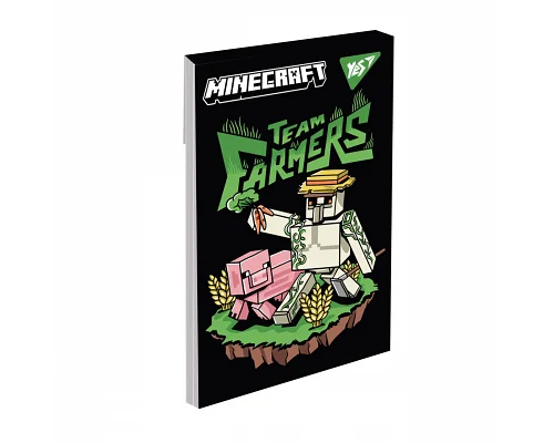 Блокнот Yes А7 Minecraft Black 48 аркушів клітинка (152109)