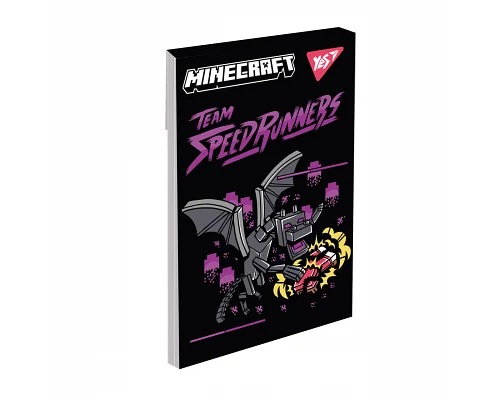 Блокнот Yes А7 Minecraft Black 48 аркушів клітинка (152109)