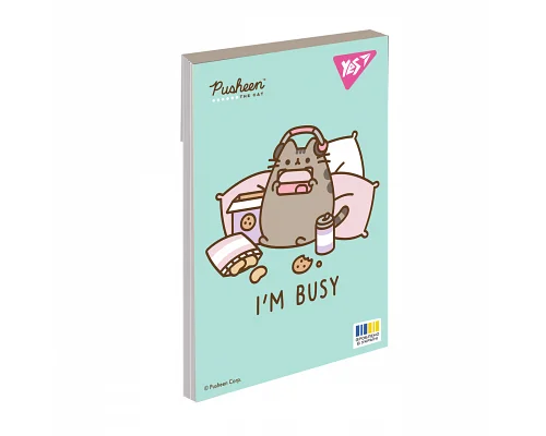 Блокнот Yes А7 Pusheen 48 аркушів клітинка (152111)