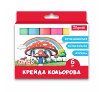 Крейда кольорова 1Вересня Classic 6 штук JUMBO (400557)