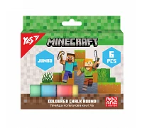 Крейда кольорова Yes Minecraft 6 штук JUMBO (400558)