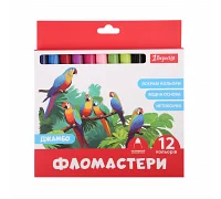 Фломастери 1Вересня 12 кольорів Classic Jumbo картонная коробка (650592)