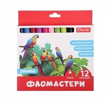 Фломастери 1Вересня 12 кольорів Classic Jumbo картонная коробка (650592)