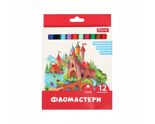 Фломастери 1Вересня 12 кольорів Classic (650593)
