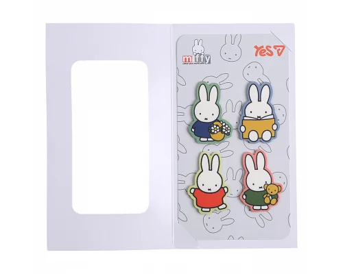 Закладки-стікери Yes Miffy пластик 80 шт 4х20 (170448)