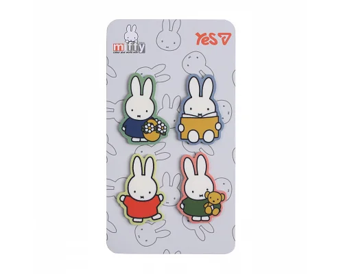 Закладки-стікери Yes Miffy пластик 80 шт 4х20 (170448)