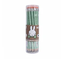 Олівець чорнографітний Yes Miffy круглий з гумкою (280691)