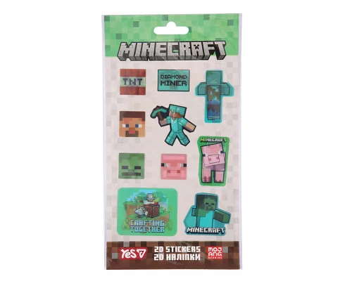 Набір наліпок 2D Yes Minecraft (708529)