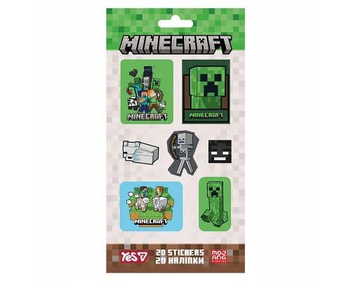 Набір наліпок 2D Yes Minecraft Heroes (708530)
