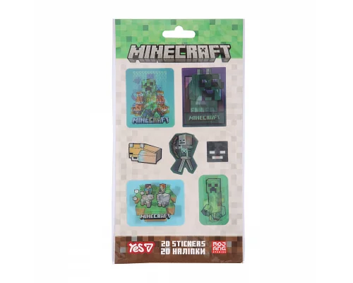 Набір наліпок 2D Yes Minecraft Heroes (708530)
