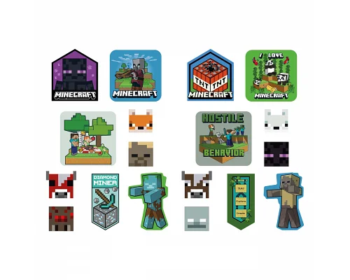 Набір наліпок 2D Yes Minecraft Characters (708531)