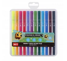 Фломастери двосторонні Yes 12 кольорів Minecraft.Spring (650596)