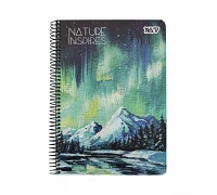Тетрадь для записей Yes А5 80 листов клетка на спирали Nature inspires (152266)