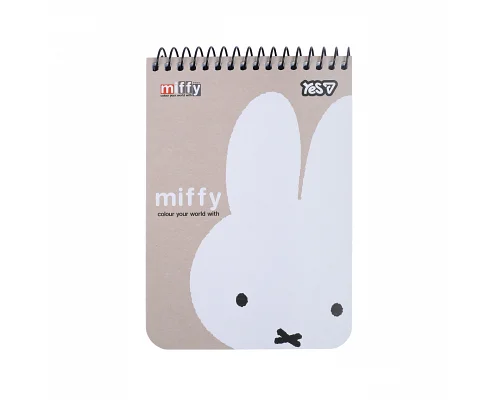 Тетрадь для записей Yes А6 80 листов клетка на спирали Miffy (152273)