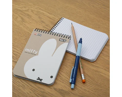 Тетрадь для записей Yes А6 80 листов клетка на спирали Miffy (152273)