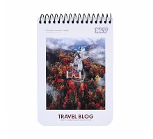 Зошит для записів Yes А6 80 аркушів клітинка на спіралі Travel (152289)